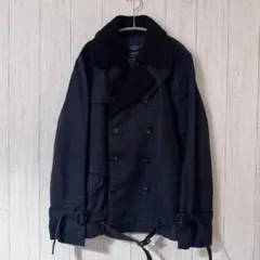 【kairy様】美品 UNUSED ウールダブルコート ブラック kairy様】美品 UNUSED ウールダブルコート ブラック - メルカリ