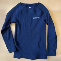 スキー　mont-bell ジオライン　アンダーシャツ ネイビー 105