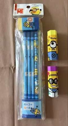USJミニオン 2B鉛筆セット・消しゴム　＋おまけ付き
