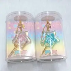 ナナコプラス × リトルツインスターズ キーホルダー 2個セット