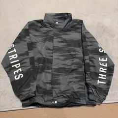 adidas ストライプ ナイロンジャケット
