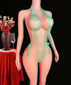 ネオングリーン ネット ボディスーツのサムネイル