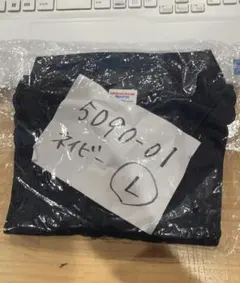 新品 半袖 ドライ ポロ United Athle 5090 ネイビー Lのサムネイル
