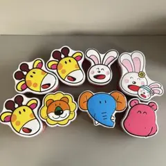 たべっ子どうぶつ　フェイスダイカット缶　らいおん　うさぎ　きりん　かば　ぞう