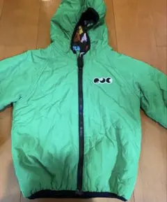 緑色 オジコ　リバーシブルフード付きジャケット　8A