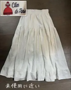 Clice de paris ♡可愛いいフリルロングスカート白ホワイトのサムネイル