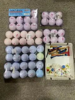 Set of 54 Lost Golf Balls with Tee and Marker (Management Lost)