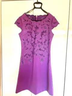 ドレス　結婚式　婚礼　パーティー　紫　パープル