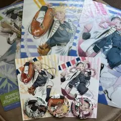 NARUTO ナルト　マリンルック　缶バッジ　下敷き　カカシ　ナルト　サクラ