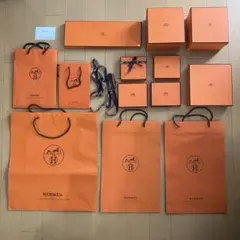 HERMESエルメス 空箱 ショッパー紙袋 リボン付き まとめ売り 大量セット
