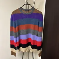 PRADA マルチカラー ボーダー ニット カシミヤ100%のサムネイル
