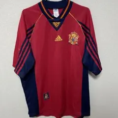 スペイン代表 98-99 Vネック ユニフォーム 海外L 日本XL相当