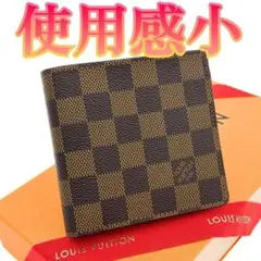 極美品 ルイヴィトン フロリン ダミエ 二つ折り財布 パスケース付