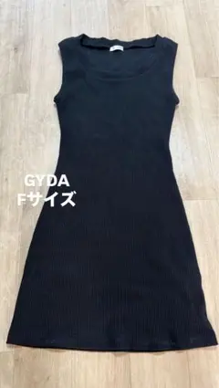 GYDA 夏服 ノースリーブ ワンピース ブラック Fサイズのサムネイル