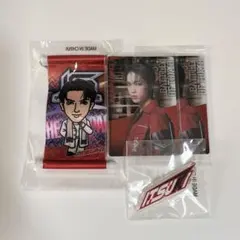 藤原樹 グッズ タペストリー&ウエハースカード&ネームバッジ