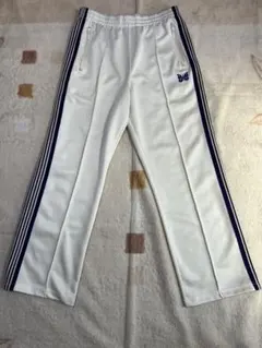 ニードルス needles トラックパンツ ショート 緑×白 S - メルカリ