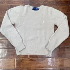 ✴︎Ralph Lauren ✴︎ ウール100%ベージュセーター