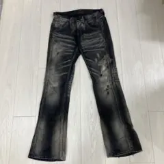 MURDER LICENSE　未使用　鬼ヒゲ グランジ加工 ブーツカットデニム 2025年最新】Murder License メンズ デニム・ジーンズの人気アイテム