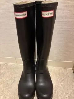 HUNTER レインブーツ ブラック ロング