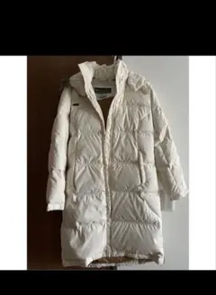 美品】Massimo Dutti ホワイトダウンコート ファー付き ※セール中 