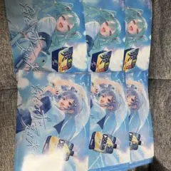 LOTTE　爽　初音ミク&星街すいせい　コラボ　クリアファイル 4枚セットのサムネイル