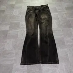 00s Wrangler y2k flare denim grunge 鬼ヒゲ