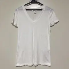 FOREVER21 フォーエバー21 白 Vネック 半袖Tシャツ M 薄手