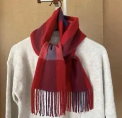 【良品】レディースマフラー　アンゴラ　カシミヤ混