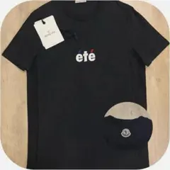 【モンクレールコード認証確認済！】クルーネックロゴTシャツブラック