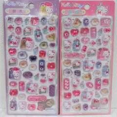 【日本未上陸】サンリオハローキティ ボンボンドロップシール2枚セット