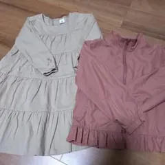 ワンピース　薄手アウターセット