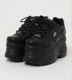 Yasuke ブラック 厚底スニーカー 黒 24.5