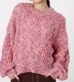 RODEO CROWNS WIDE BOWLマルチカラーネップニット セーター