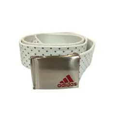 adidas アディダス メンズ ベルト ゴルフ ホワイト ドット ロゴ付き