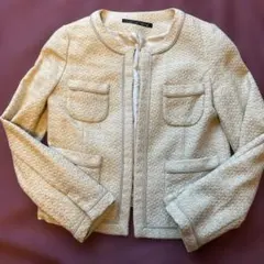 Green Label Relaxing ノーカラージャケット アイボリー