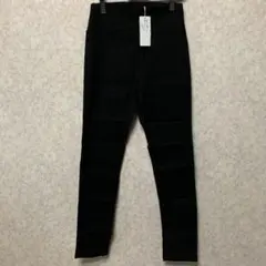 新品タグ付き スキニーパンツ ストレッチ ハイウエスト レギンスパンツ 黒♦︎L
