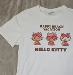 沖縄限定　日焼けキティ Tシャツ Lサイズ hello kitty サンリオ