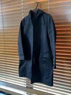 A.P.C. ブラック フード付きコート