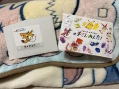 キミにあえた！ ステッカー ライチュウ メッセージカード2点セット