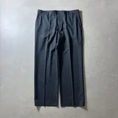 Perry Ellisワイドスラックス38/30グレーシャドーストライプ90s
