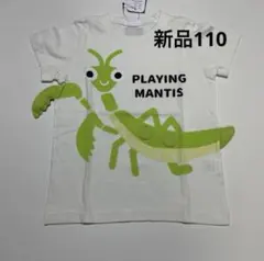 新品 CHEEK ROOM カマキリ Tシャツ110cm ホワイト チークルームのサムネイル