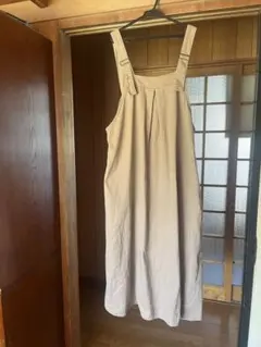 サマンサモスモス　ベージュ サロペット オーバーオール
