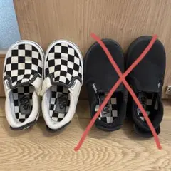 Vans スニーカー チェッカー柄 15センチ