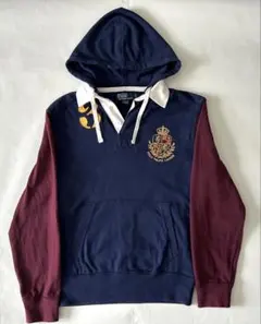 Polo Ralph Lauren ラガーシャツ パーカー M 刺繍クレスト