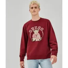 GUESS ゲス メンズ トレーナー 薔薇 総柄 ブラック 黒 XS 美品 - メルカリ