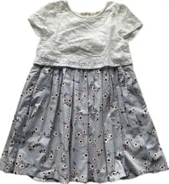 組曲　花柄 半袖ワンピース 130cm