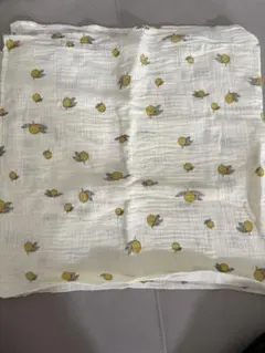 レモン柄薄手ブランケット