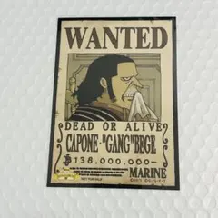 ONE PIECE 麦わらストア 非売品 ブロマイド カポネ・ギャング・ベッジ