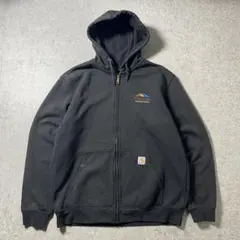 Carhartt 자동차 하트 K122 기업 자수 지퍼 파커 블랙 L