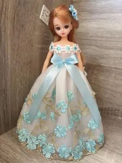 リカちゃん　ブライス　ハンドメイド服　ドレスB130